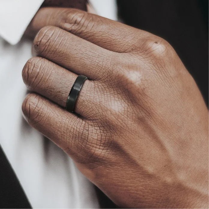 Unisex wolfraam ring 5mm SOMA