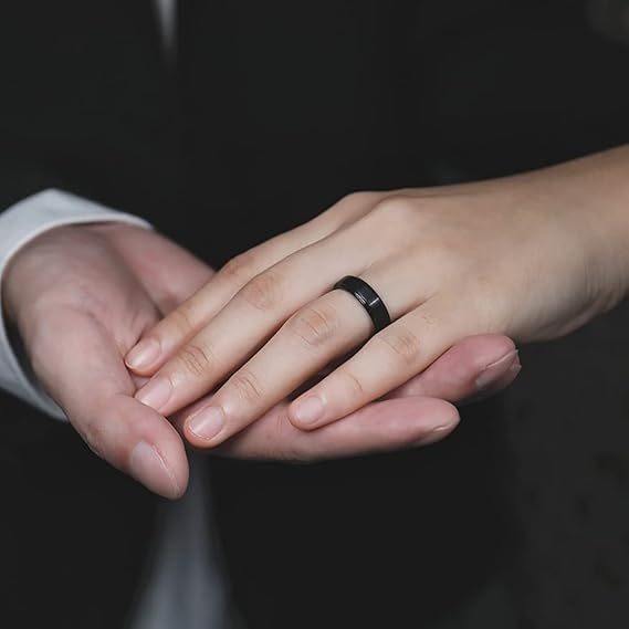 Unisex wolfraam ring 5mm SOMA