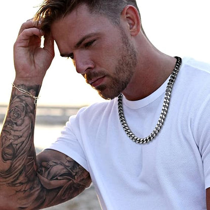 Roestvrijstalen ketting Miami Cubaanse schakelketting