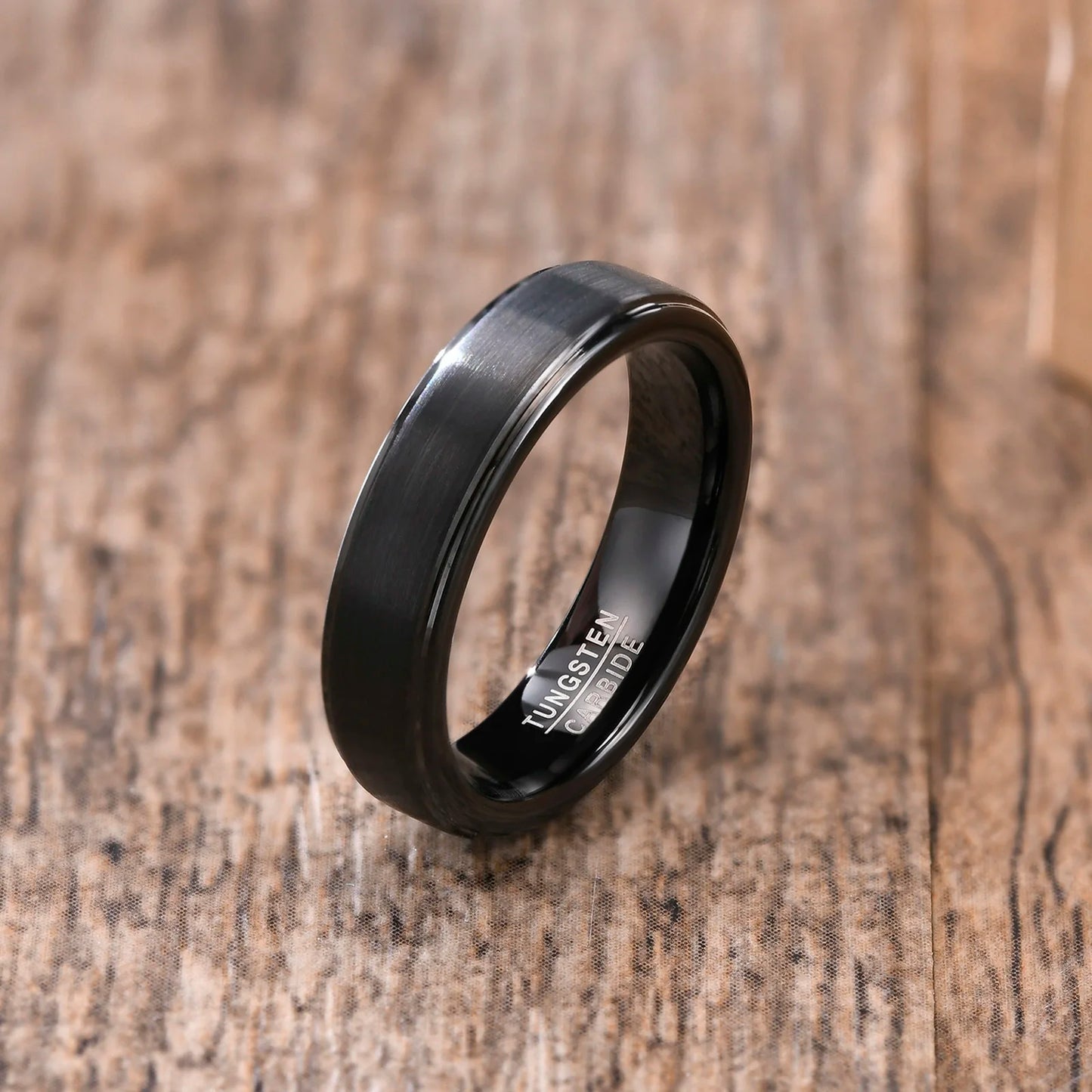 Unisex wolfraam ring 5mm SOMA