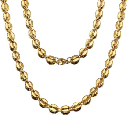 Roestvrijstalen Koffieboon Ketting Uniseks