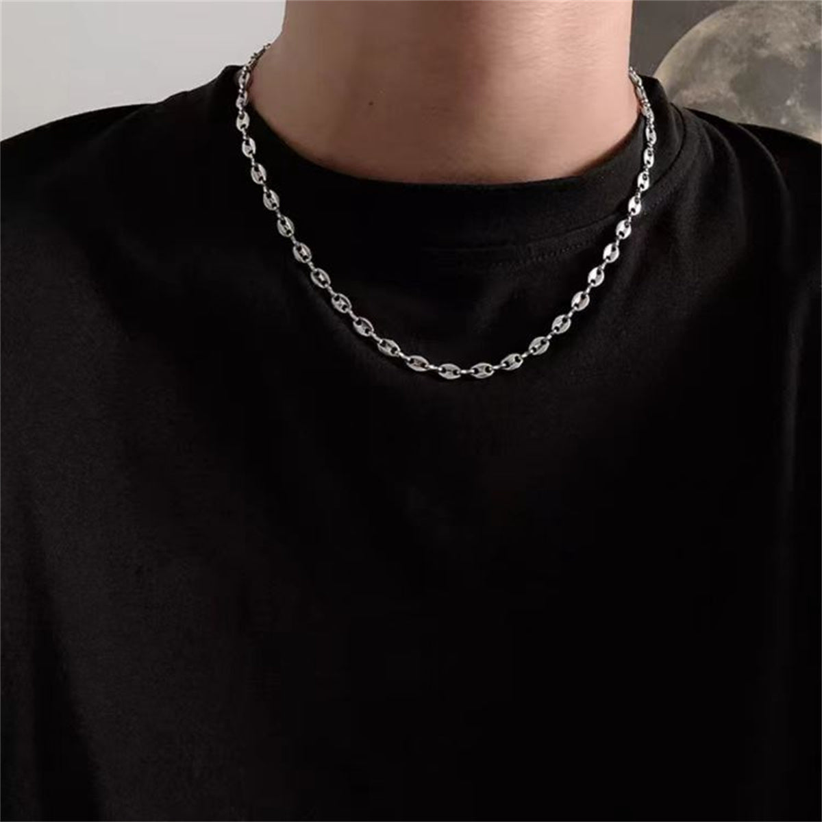 Roestvrijstalen Koffieboon Ketting Uniseks