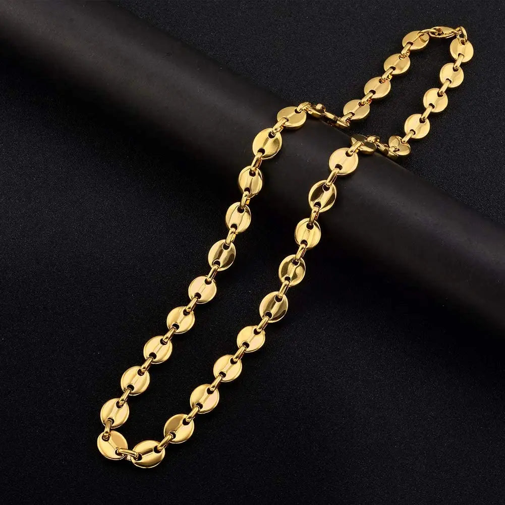 Roestvrijstalen Koffieboon Ketting Uniseks