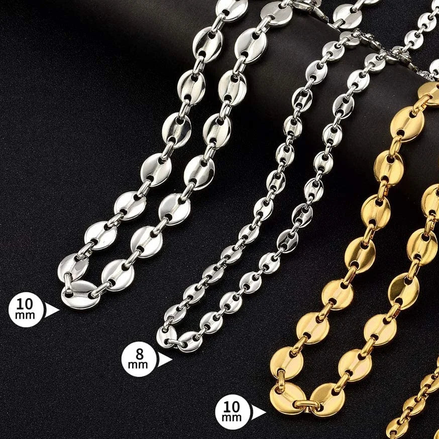 Roestvrijstalen Koffieboon Ketting Uniseks