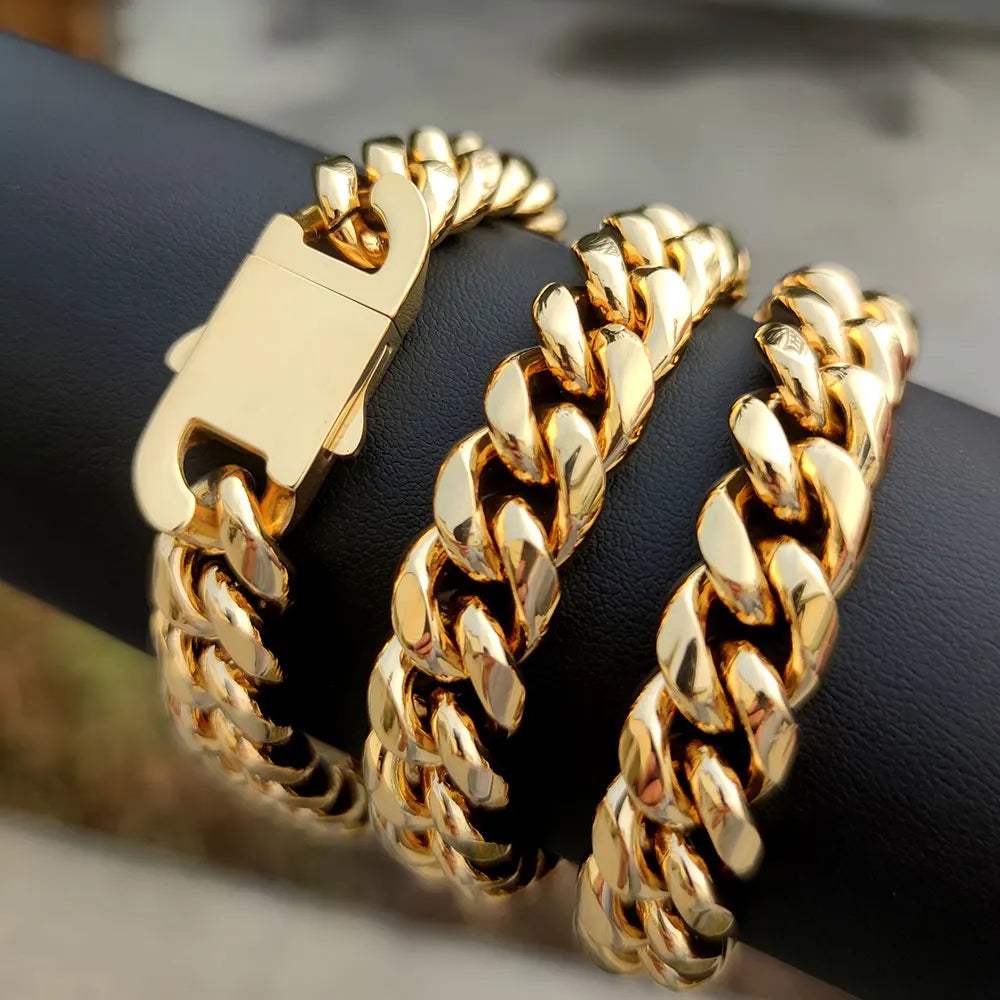 Roestvrijstalen ketting Miami Cubaanse schakelketting