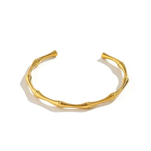 Bamboe-gewricht open manchetarmbanden