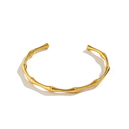 Bamboe-gewricht open manchetarmbanden