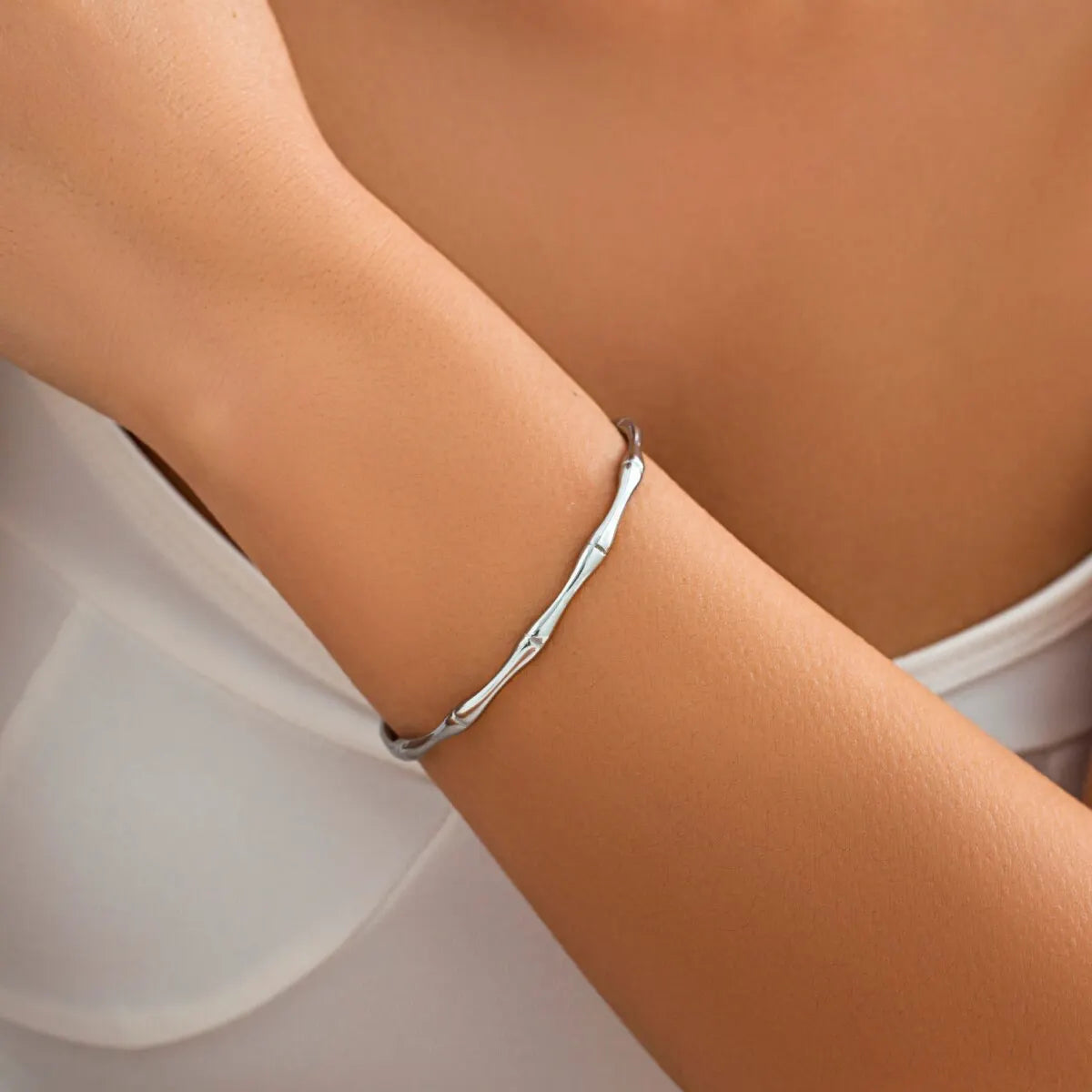 Bamboe-gewricht open manchetarmbanden