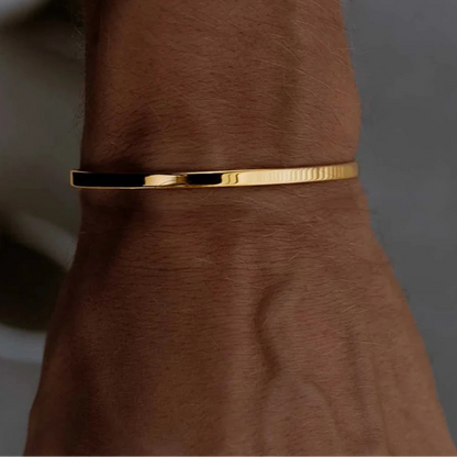 Eenvoudige gladde manchetarmband