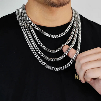 Roestvrijstalen ketting Miami Cubaanse schakelketting