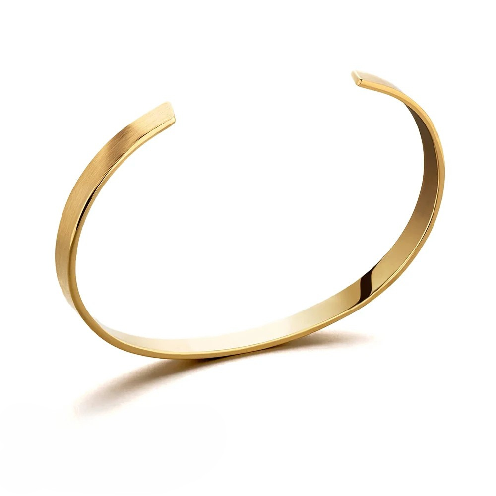 Eenvoudige gladde manchetarmband